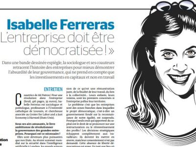 Décembre 12, 2023, Le Monde: L’entreprise est une entité politique qu’il faut démocratiser&nbsp;!
