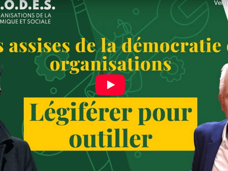 February 5, 2026. Agora DODES – Les assises de la démocratie en organisations. Légiférer pour outiller : échanges avec Isabelle Ferreras et Charles Fournier sur les initiatives espagnole et&nbsp;française